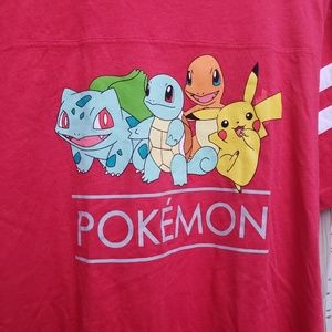 Pokémon | Shirts | Mens Pokemon Tshirt Size Large Gray Pikachu Eevee Squirtle Meowth Charmander